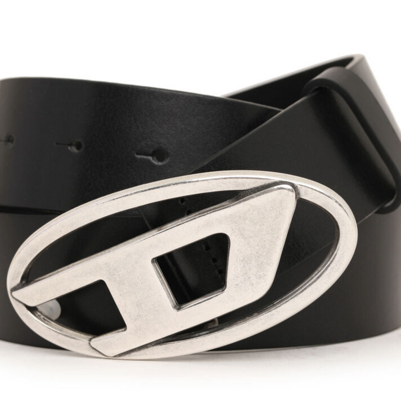 Diesel Leather belt with D buckle