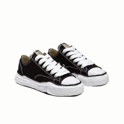 Maison Mihara Yasuhiro Sole Canvas Low Black White (tongue label)