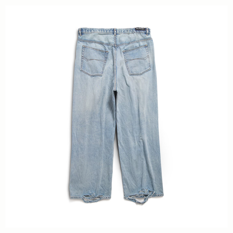 Balenciaga Oversized Baggy Trousers in Blue