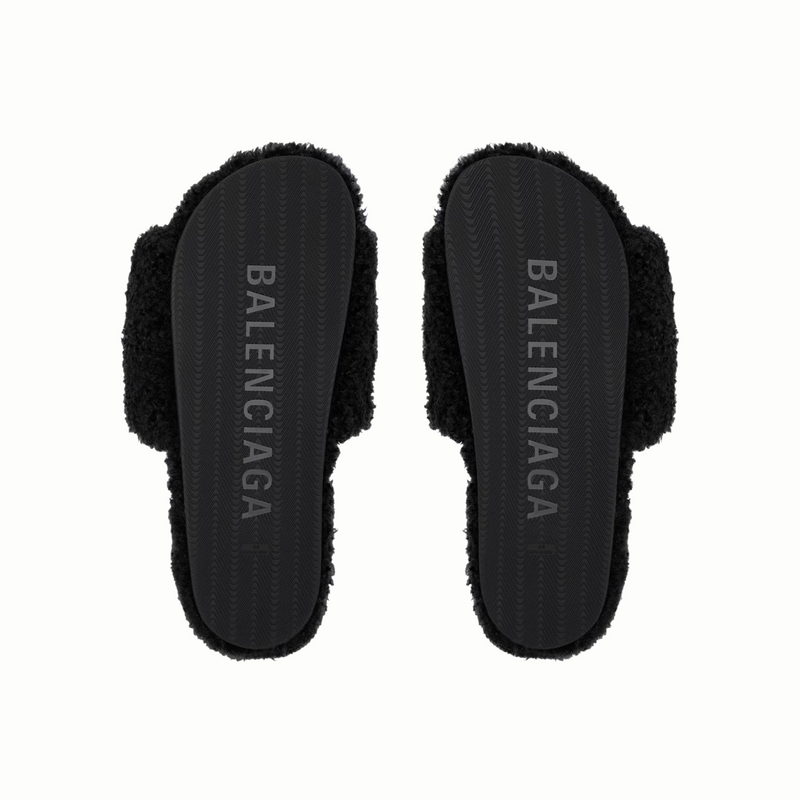 Balenciaga Furry Slide Sandal