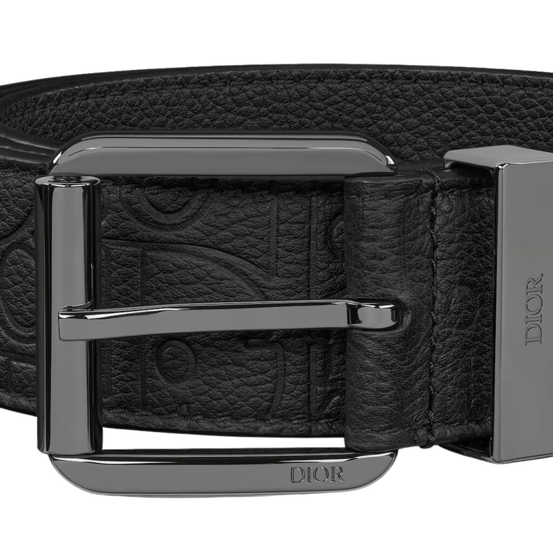 Dior Black Dior Gravity Leather 35mm Belt