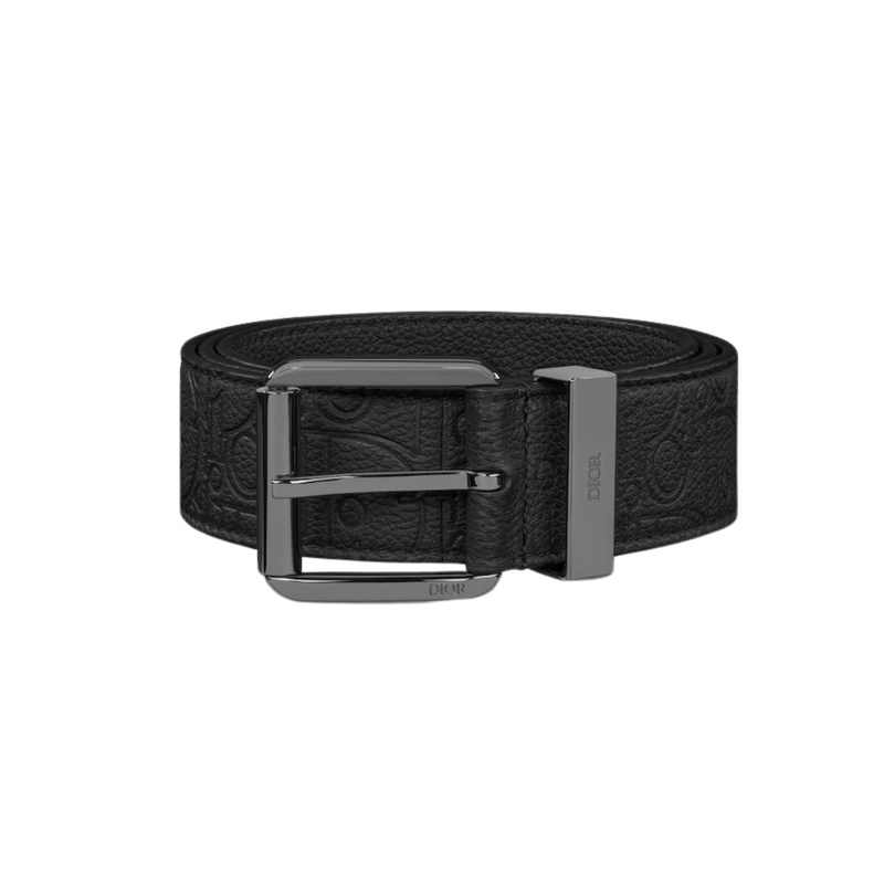 Dior Black Dior Gravity Leather 35mm Belt