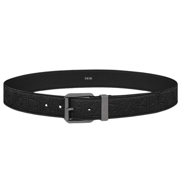 Dior Black Dior Gravity Leather 35mm Belt