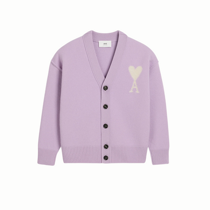 Ami De Coeur Cardigan Taupe Wool