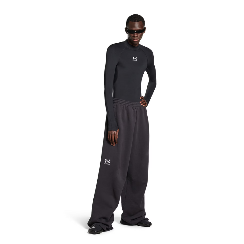 Balenciaga Under Armour® Baggy Sweatpants in Black/White Men's