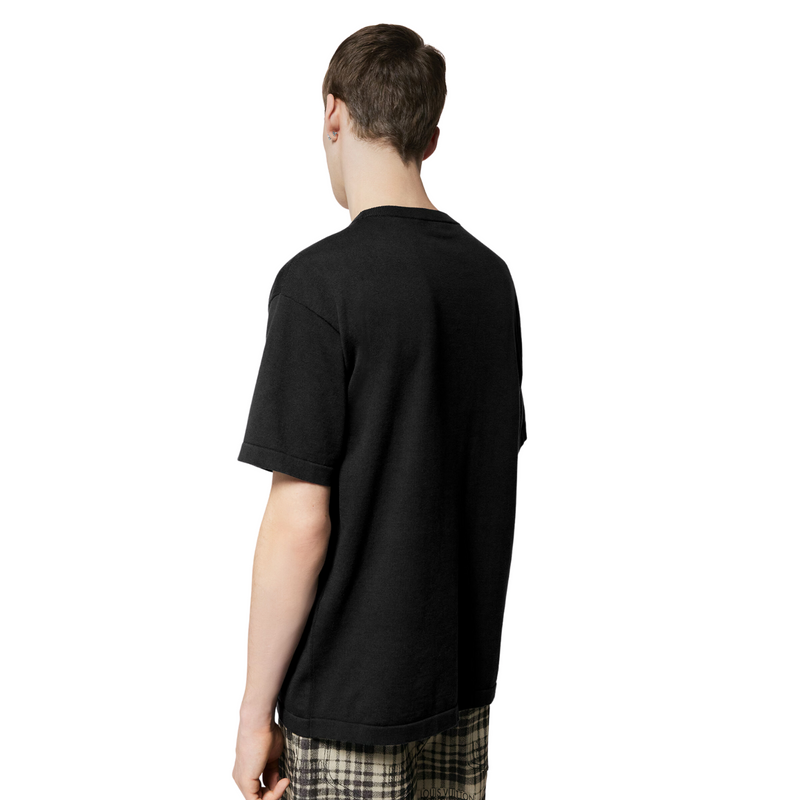 Louis Vuitton Short-Sleeved Cotton Intarsia Crewneck