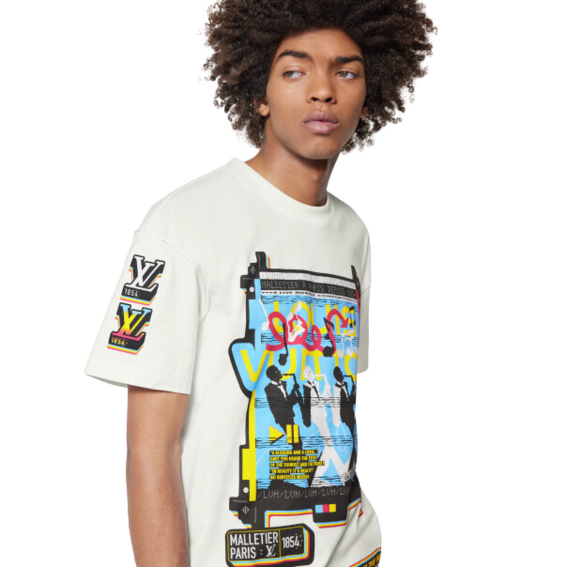 Louis Vuitton Jazz Flyers Short-Sleeved T-Shirt