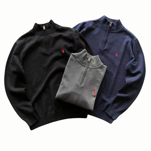 Polo Ralph Lauren Quarter Zip Red Logo