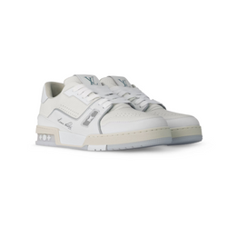 Louis Vuitton White Grey Signature Trainer