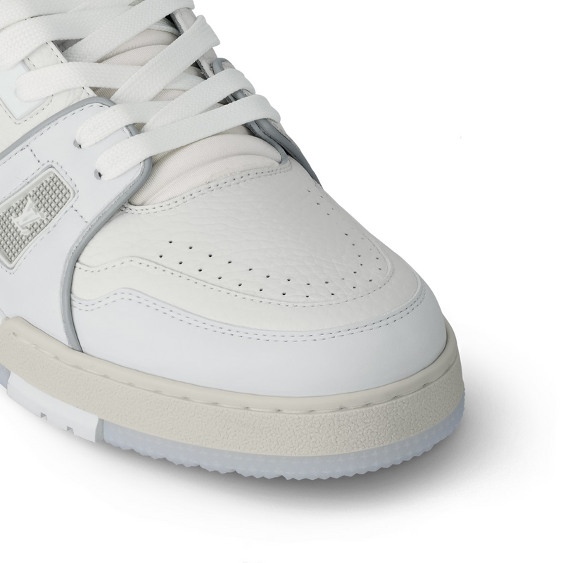 Louis Vuitton White Grey Signature Trainer