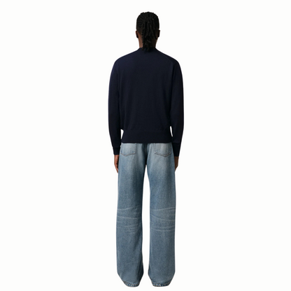 Ami De Coeur Embroidery Cardigan Merino Wool