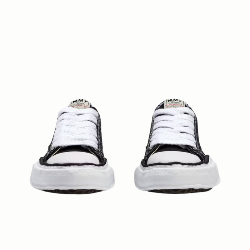 Maison Mihara Yasuhiro Sole Canvas Low Black White (tongue label)