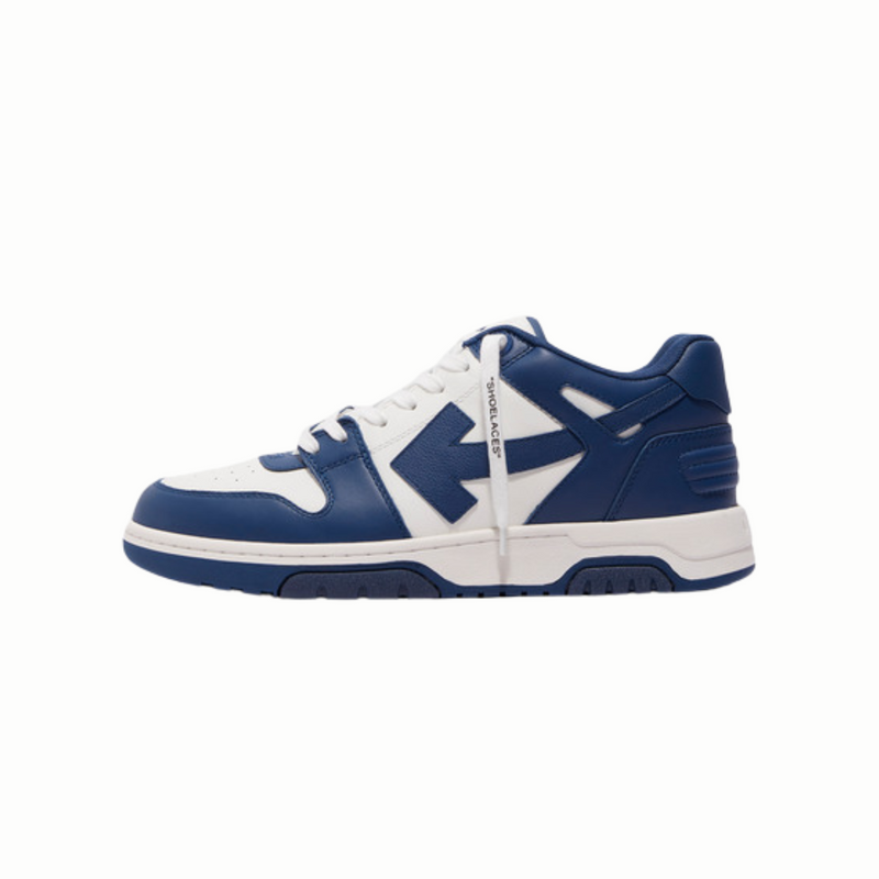 OFF-WHITE Out Of Office "OOO" Low Tops Dark Blue White