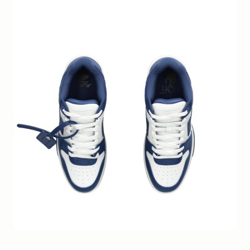 OFF-WHITE Out Of Office "OOO" Low Tops Dark Blue White