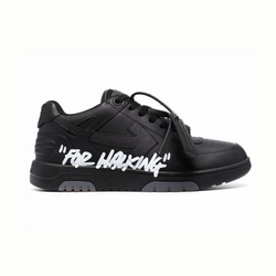 OFF-WHITE Out Of Office OOO "For Walking" Low Tops Black White (SS22)