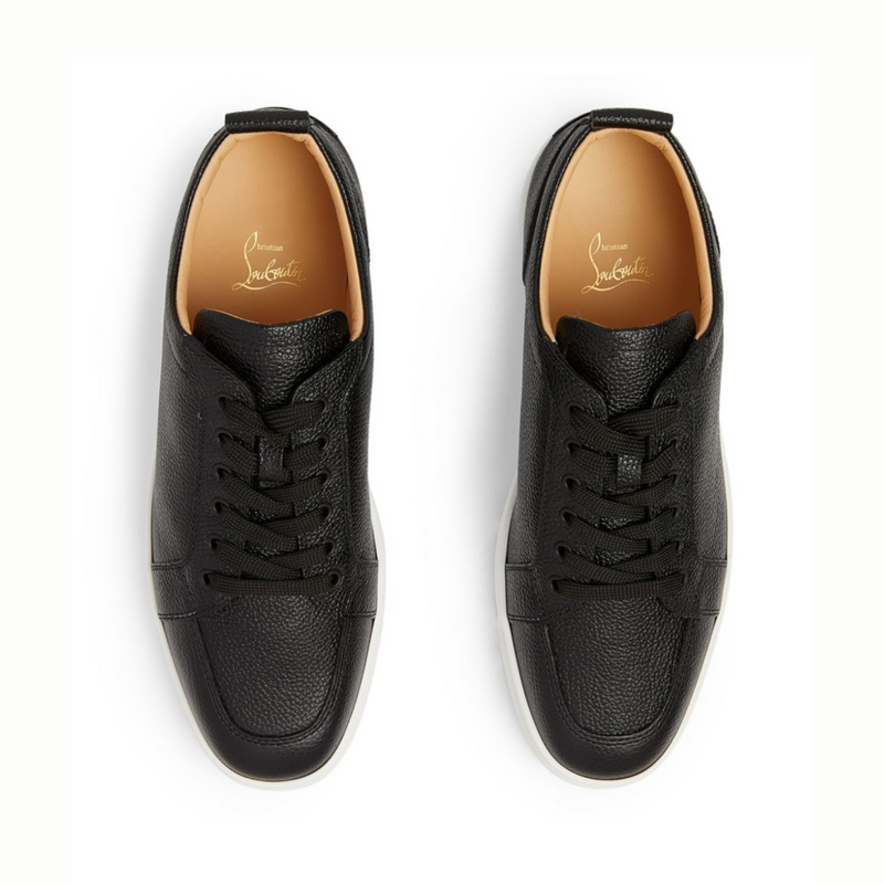 Christian Louboutin Rantulow Calfskin Black Sneakers